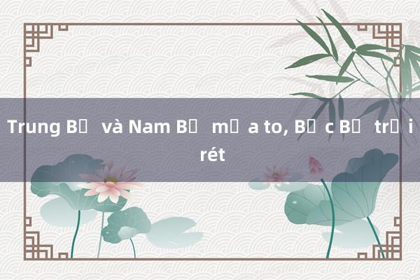 Trung Bộ và Nam Bộ mưa to, Bắc Bộ trời rét